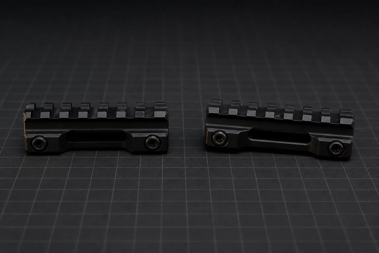 Flat and inclined scope base comparison